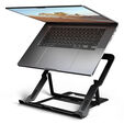 AXAGON STND-LAB Laptop-St&auml;nder, h&ouml;henverstellbar, faltbar, Aluminium - schwarz image number null
