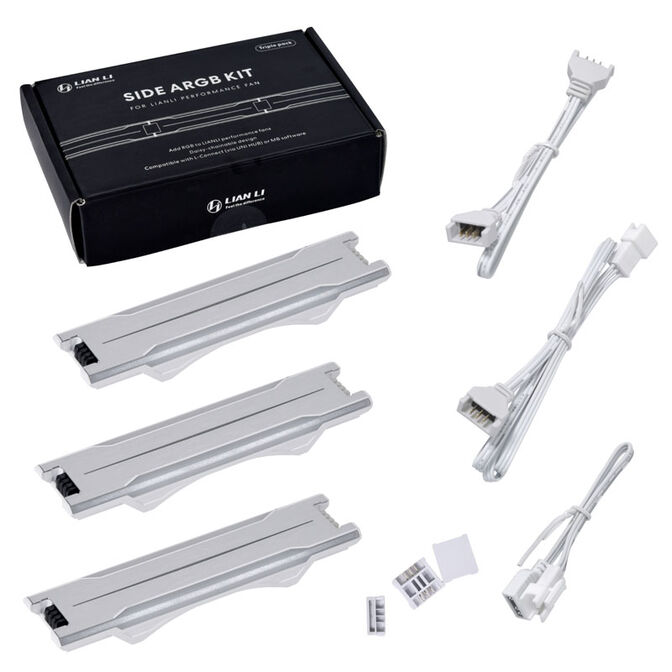 Lian Li UNI FAN P28 L&uuml;fter, 3er Pack - 120mm, wei&szlig; + 6x Side ARGB Stripes image number 14