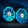 EK Water Blocks EK-Quantum Impulse 120 D-RGB PWM Fan - 120mm, black image number null