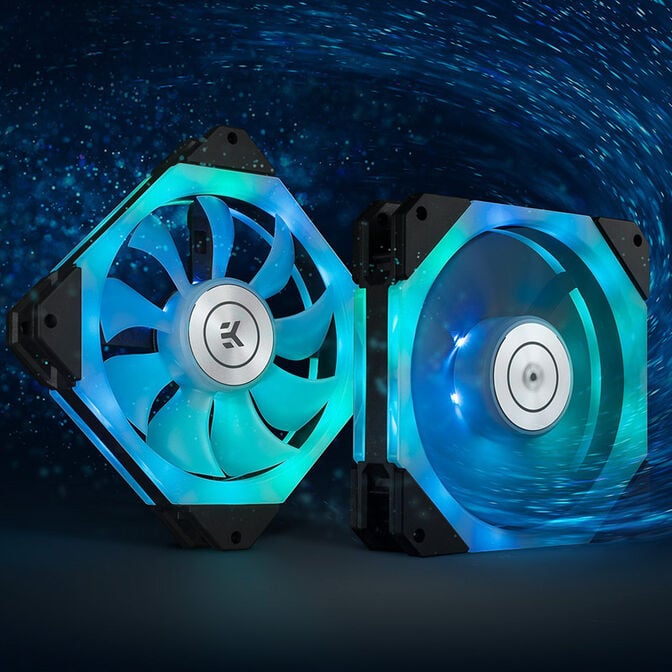 EK Water Blocks EK-Quantum Impulse 120 D-RGB PWM Fan - 120mm, black image number 3