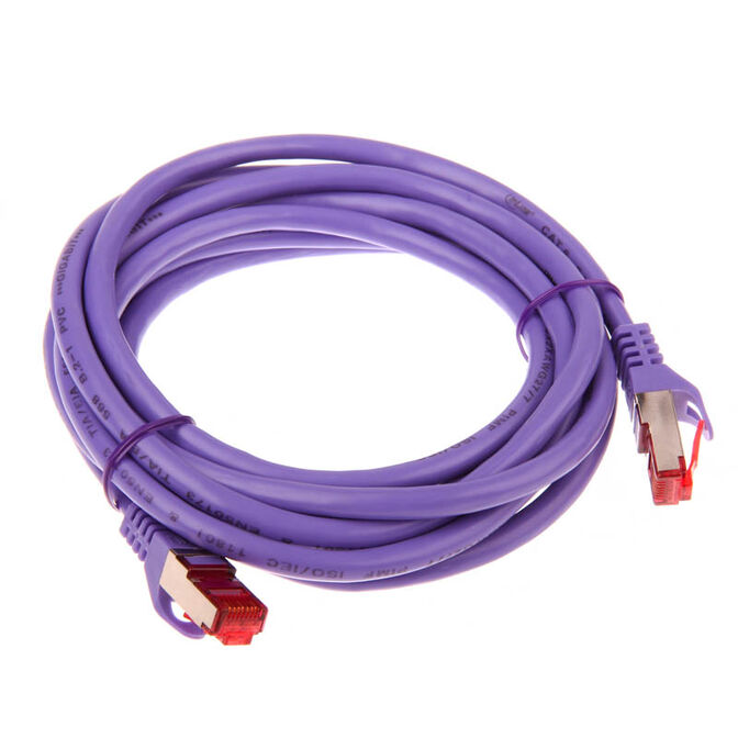 InLine patch cable Cat.6, S/FTP (PiMf), 250MHz, violet - 3m image number 1