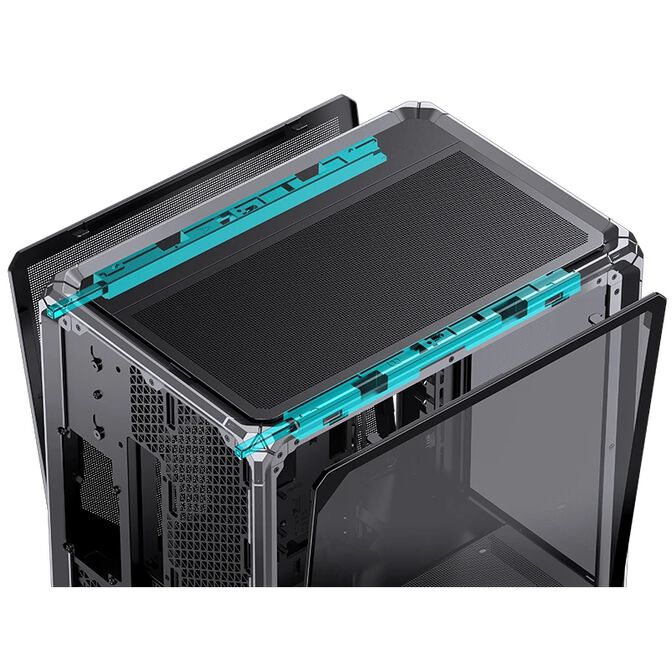 Jonsbo X400 Pro PC-Geh&auml;use, Midi-Tower, ATX, Tempered Glass - grau image number 6