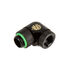 Bitspower Adapter 90 Grad G1/4 Zoll AG auf G1/4 Zoll IG - beidseitig drehbar, schwarz matt image number null