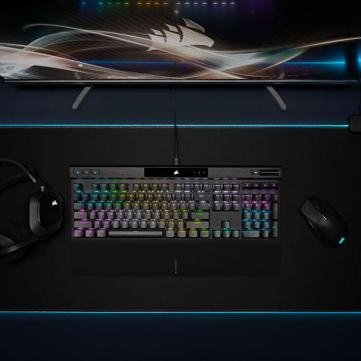 Corsair K70 RGB Pro optisch-mechanische Gaming-Tastatur, Corsair OPX - schwarz image number 7