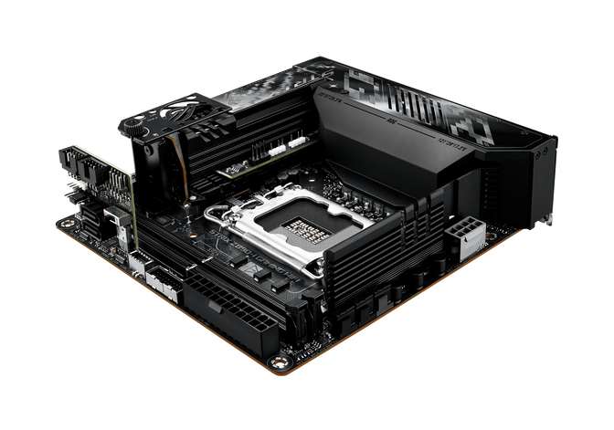 ASUS ROG Strix Z890-I Gaming WiFi Mainboard, Sockel LGA 1851, Intel Z890, Mini-ITX, DDR5 image number 9