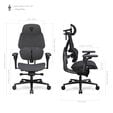 ThunderX3 FLEX Pro Gaming Stuhl, ergonomisch - Stoff, grau image number null