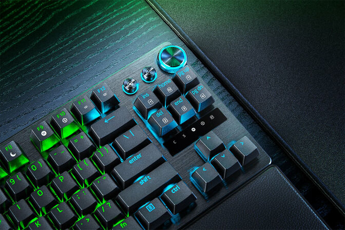 Razer Huntsman V3 Pro Tenkeyless 8KHz Gaming-Tastatur, Razer Analog Optical Gen 2 - ISO (DE), schwarz image number 2