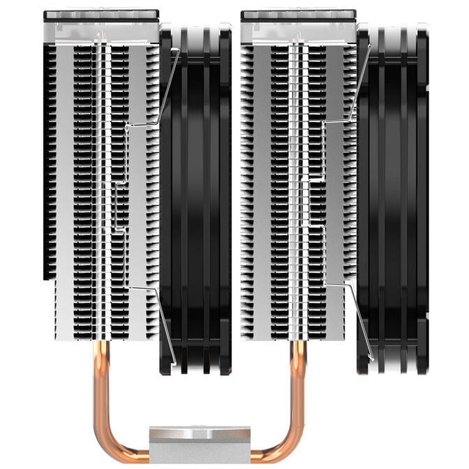 Jonsbo CR-2000 GT CPU-K&uuml;hler Dual Tower, ARGB - 2x 120mm, schwarz image number 1