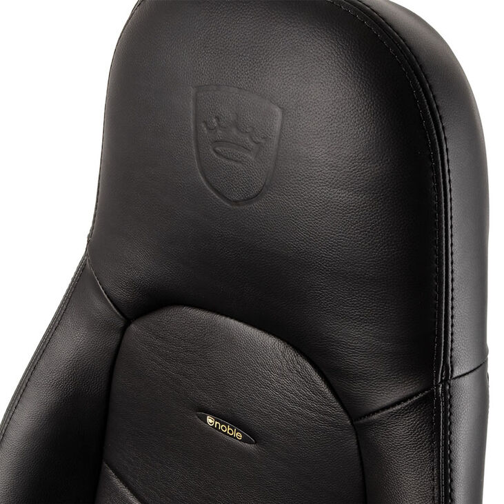 noblechairs ICON Echtleder Gaming Stuhl - schwarz/schwarz image number 4