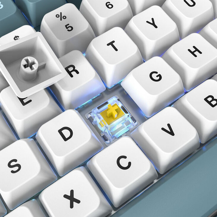 Montech MKey Freedom Gaming Tastatur - GateronG Pro 2.0 Yellow (US) image number 3