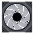 Lian Lian Li "4-Pack" - 3x UNI FAN SL-INF 120 ARGB Reverse Blade PWM Fans & 1x Standard Blade, 120mm - black (Without Controller) image number null
