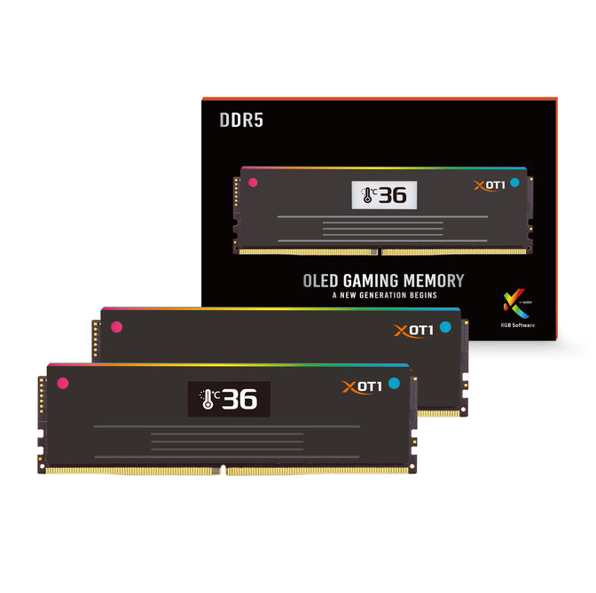 V-Color Manta XOT1 OLED RGB DDR5-6000 RAM, AMD EXPO ULL - 32 GB Dual-Kit, schwarz image number 0