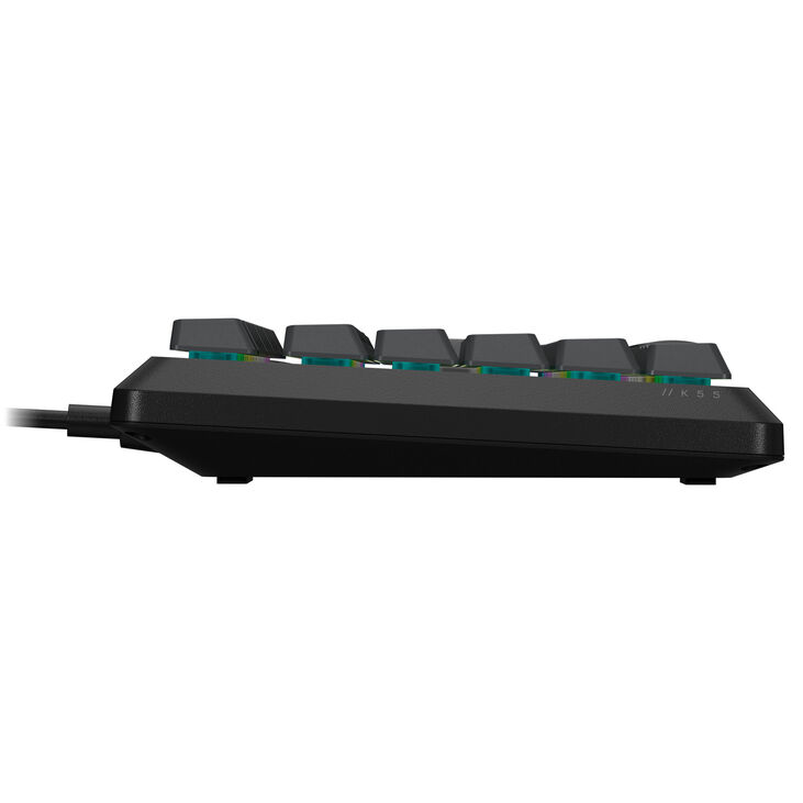 Corsair Gaming K55 Core RGB Gaming Tastatur, Full-Size (100%), Rubber Dome – grau, ISO (DE) image number 5