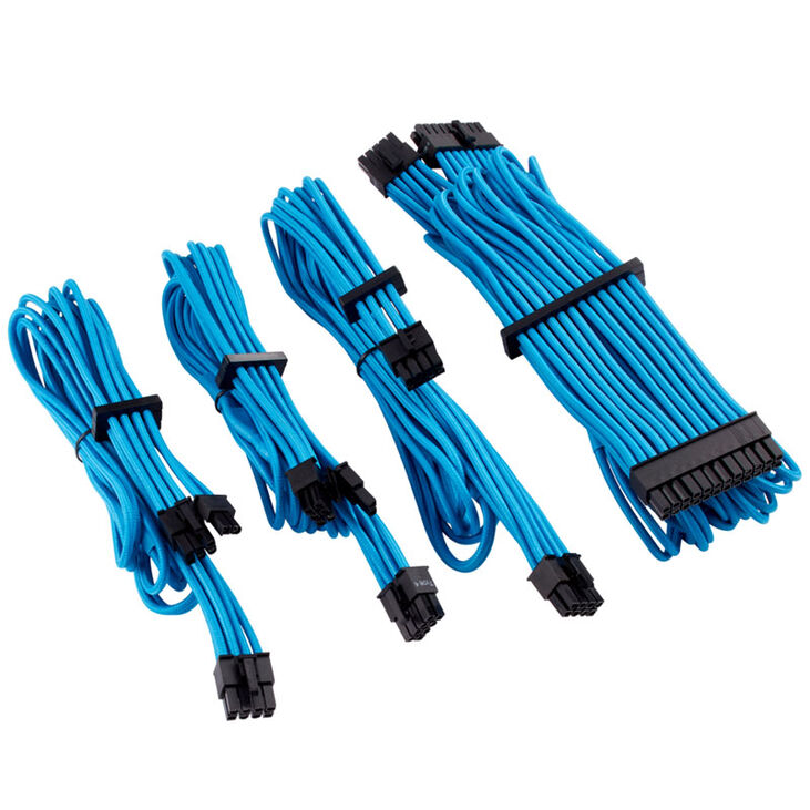Corsair Premium Sleeved Kabel-Set (Gen 4) - blau image number 1