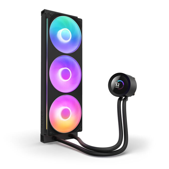 NZXT Kraken Plus 360 RGB AiO Water Cooling - 360mm, black image number 2