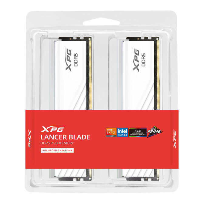 ADATA XPG Lancer BLADE RGB DDR5-6000 RAM, CL36, XMP 3.0, AMD EXPO - 48 GB Dual-Kit, wei&szlig; image number 5