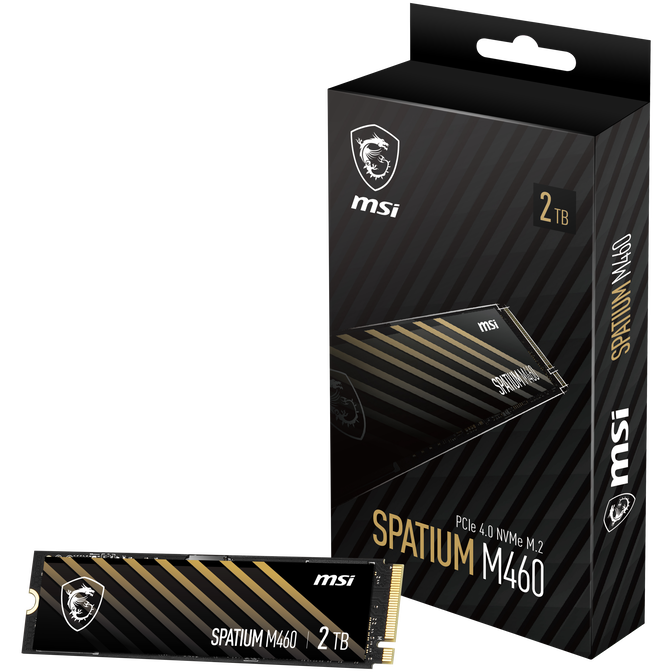 MSI Spatium M460 SSD, PCIe 4.0 M.2 Typ 2280 - 2 TB image number 0