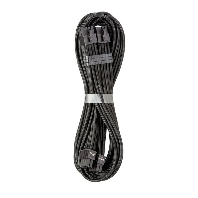 CableMod C-Series Pro ModMesh Bridged Connector Cable - 8+8-Pin PCIe, Black, 60cm image number 0