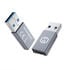 Grey USB adapter, USB-C to USB-A image number null