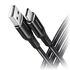 AXAGON BUCM-AM20AB USB-C zu USB-A Kabel, 2 m, USB 2.0, 3A, geflochten - schwarz image number null