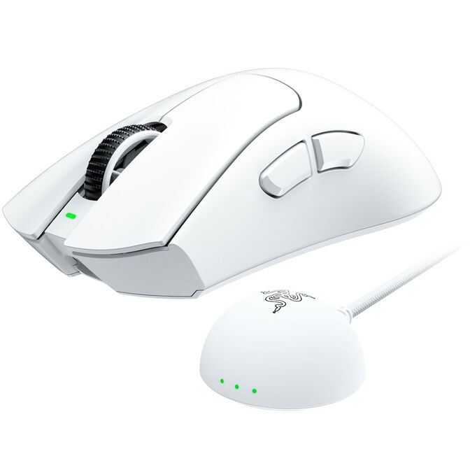 Razer DeathAdder V4 Pro Gaming Mouse, wireless, 45K sensor, 8,000Hz, 56g - white image number 1