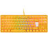 Ducky One 3 Yellow TKL Gaming Keyboard, RGB LED - MX-Silent-Red image number null