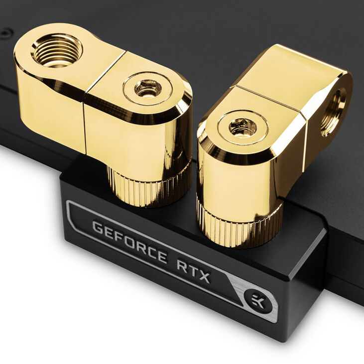 EK Water Blocks EK-Quantum Torque G1/4 inch double extension offset MF 28 - gold image number 4