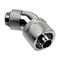 Alphacool HF Connection 45 Degree G1/4 Inch Female Thread to 16/10mm - Rotatable, Chrome Silver