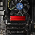AXAGON CLR-M2 passiver M.2-SSD-K&uuml;hlk&ouml;rper - 2280, Aluminium, rot image number null