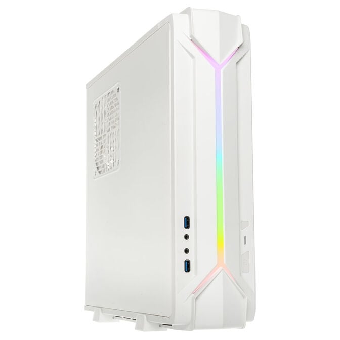 Silverstone raven z rvz03w-argb | bela | mini-itx htpc | argb osvetlitev | atx napajalnik | gpu do 330 mm | slim ohišje 1 Silverstone raven z rvz03w-argb belo mini-itx htpc ohišje s sprednjo argb osvetlitvijo