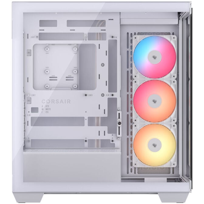 Corsair 3500X RS-R PC Case, Mid-Tower, E-ATX, RGB, Tempered Glass - white image number 5