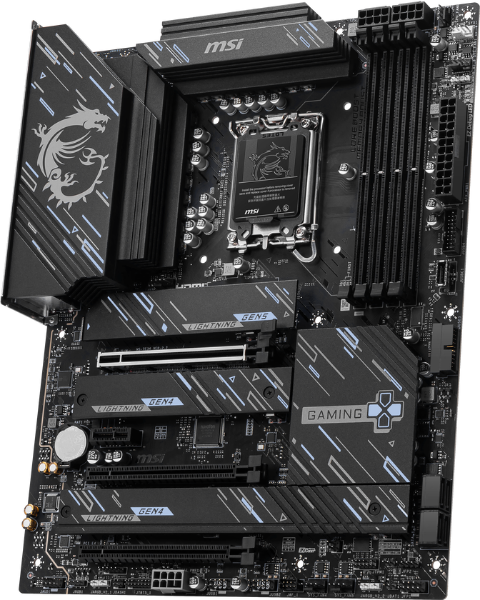 MSI Z890 Gaming Plus WIFI Motherboard, Socket 1851, Intel Z890, ATX, DDR5 image number 3