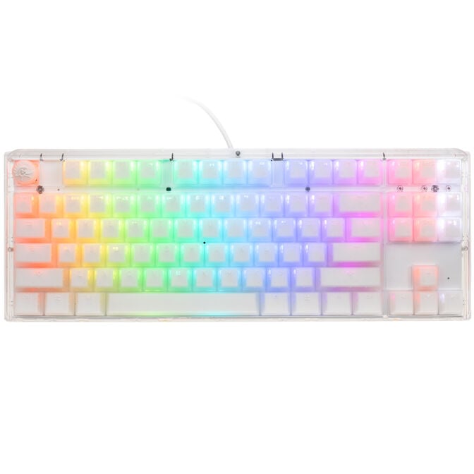 Ducky One 3 Aura White TKL Gaming Tastatur, RGB LED - Kailh Jellyfish Y (US) image number 1