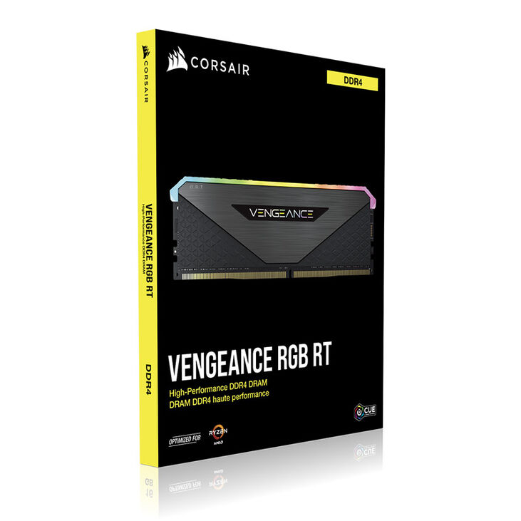 Corsair Vengeance RGB RT DDR4-3600 RAM, CL18, XMP - 16 GB Dual-Kit, schwarz image number 7