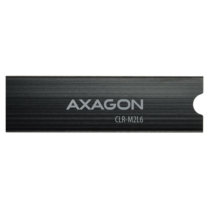 AXAGON CLR-M2L6 passiver M.2-SSD-Kühlkörper - 2280, 6 mm Höhe, Aluminium, schwarz image number 2