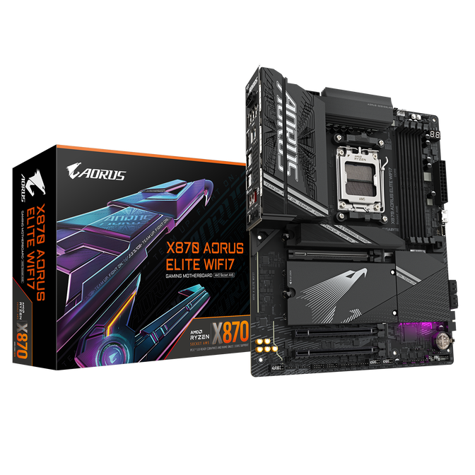 Gigabyte X870 A Elite WiFi7 Mainboard, Sockel AM5, AMD X870, ATX, DDR5 image number 0
