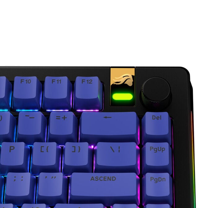 Glorious GPBT Basics Keycaps, ANSI Layout (US), PBT, Doubleshot - Mana Blue image number 4