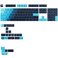 Glorious GPBT Gradient Keycaps, ANSI Layout (US), PBT, Dye-Sub - Celestial Ice