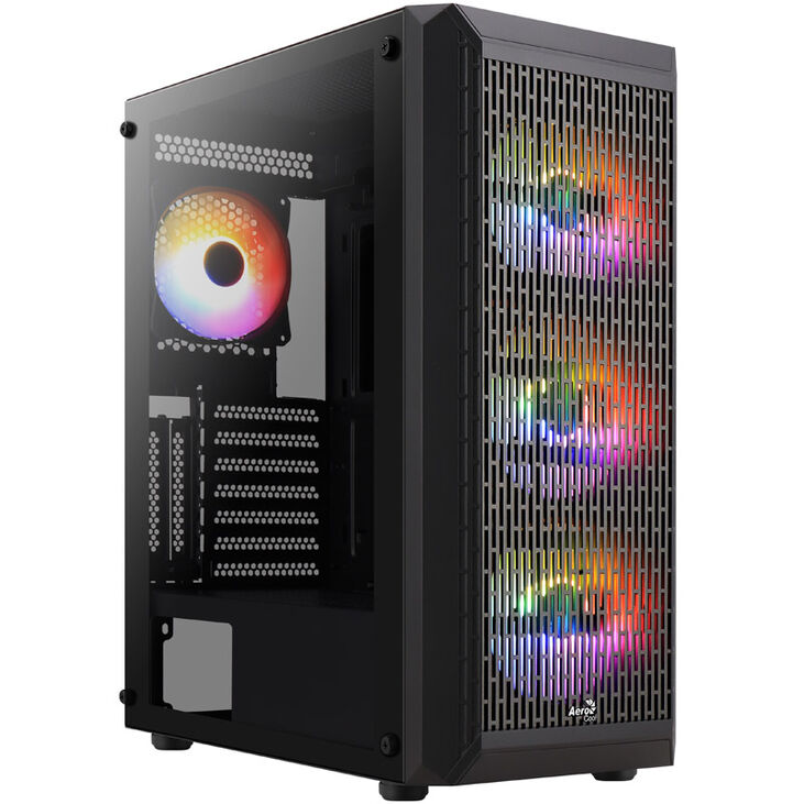 Aerocool Beam-G-BK-v2 Midi-Tower, Tempered Glass - schwarz image number 8