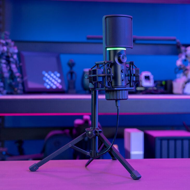 Streamplify MIC RGB Microphone, USB-A, black - tripod incl. image number 4
