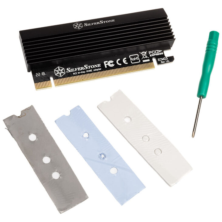 SilverStone SST-ECM23, PCI-E x4 zu M.2 Adapter mit Kühler image number 3