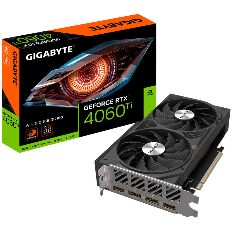 GIGABYTE GeForce RTX 4060 Ti Windforce OC 16G 16384 MB GDDR6