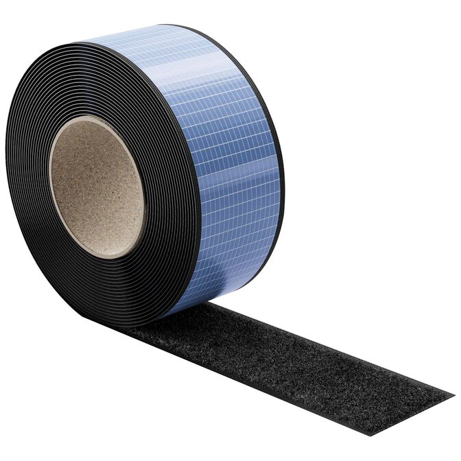 LABEL THE CABLE TOUGH TAPE STRAP Velcro Roll - Black, 5m, 50mm image number 0