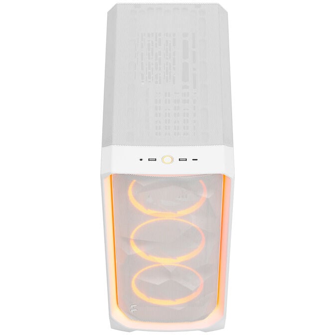 Fractal Design Meshify 3 Ambience Pro RGB White TG Clear PC-Geh&auml;use, Midi-Tower, E-ATX - wei&szlig; image number 2
