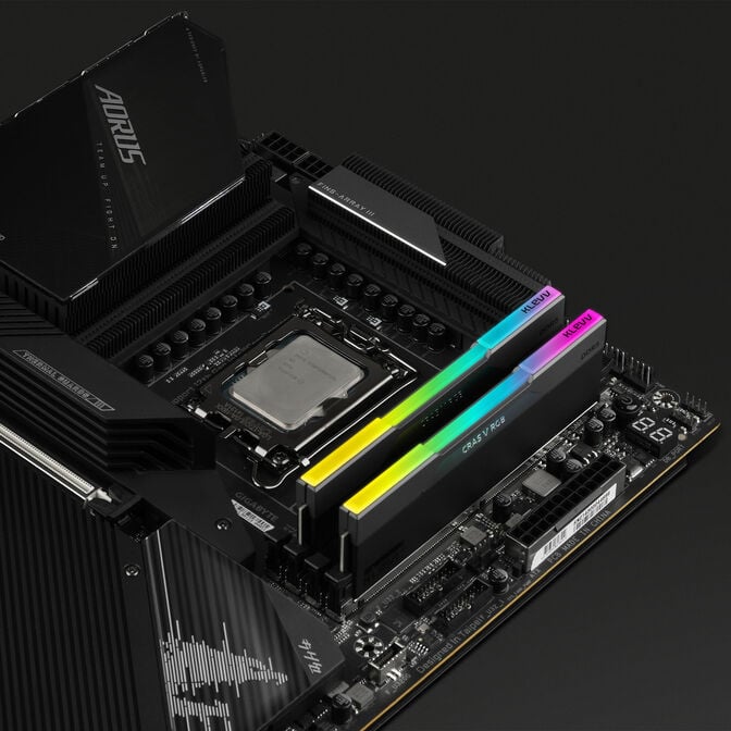 KLEVV CRAS V RGB DDR5-6000 RAM, CL30, XMP 3.0, EXPO - 32 GB Dual-Kit, schwarz image number 10