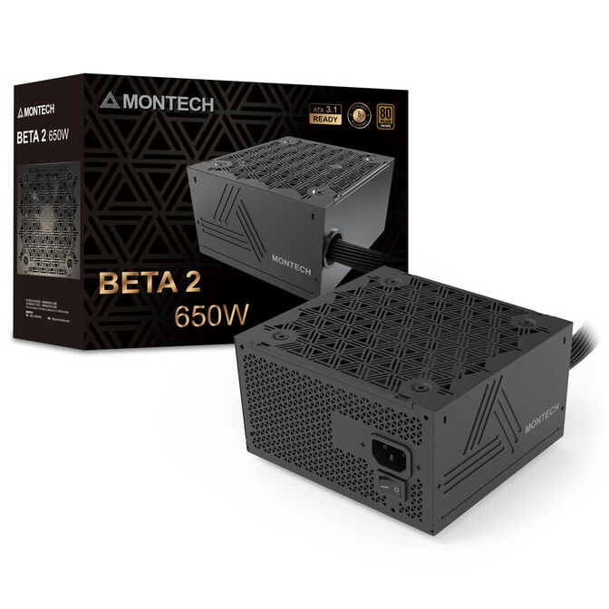 Montech BETA 2 80 PLUS Bronze Netzteil, ATX 3.1 - 650 Watt, schwarz image number 0