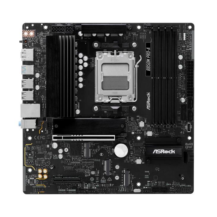 ASROCK B850M Pro-A Mainboard, Sockel AM5, AMD B850, Micro-ATX, DDR5 image number 4