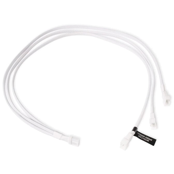 Alphacool Y-Splitter 4-Pin auf 3x 4-Pin PWM 60cm - wei&szlig; image number 0