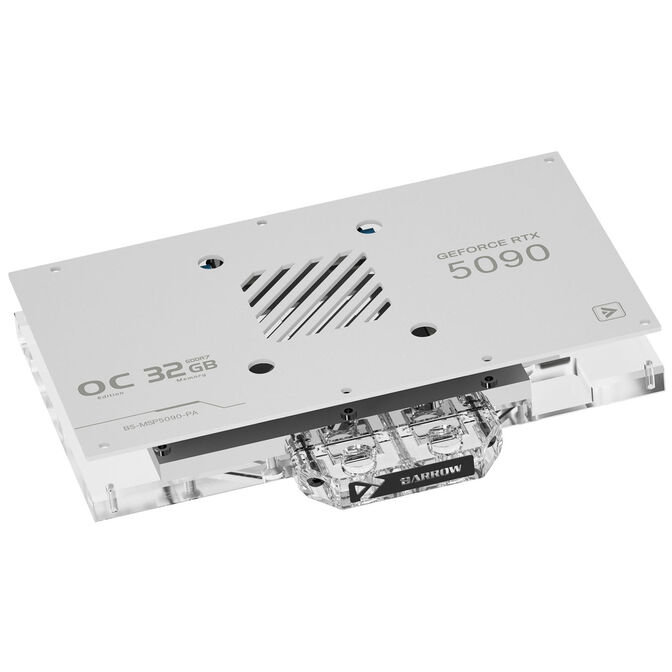Barrow MSI Suprim 5090 GPU Water Block - White image number 1