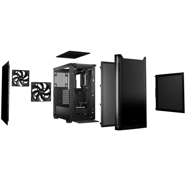 be quiet! Pure Base 501 PC Case, Mid Tower, ATX - Black image number 5